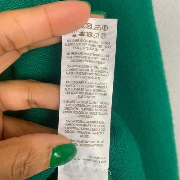 Boden Women’s Size 6 Emerald Green 100% Merino Wool Turtleneck Sweater Classic - Picture 7 of 8